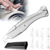 GZYYANG Coltello da tappeto, coltello universale, lama a gancio con lama trapezoidale, lama in plastica, ideale per il taglio di pavimenti in PVC