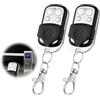 Amztour Telecomando Cancello Universali Frequenza 433,92 Mhz Codice Fisso 2 Pezzi Telecomandi Universali con 4 Pulsanti per Porte Garage e Porte Auto-Rango di 45 metri
