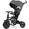 QPLAY Triciclo Bambini Evolutivo 10 Mesi - 6 Anni Pieghevole Black - Rito Star QPLAY