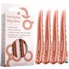 Framar Mollette Capelli Donna in Big Bite in Rosè - Set da 4 Fermagli per Capelli Professionali in Metallo per Styling - Hair Clips Forti e Resistenti