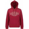 Superdry lo-Fi All'Relaxed Uomo Felpa con Cappuccio M Rosso Lavato Canguro A Su