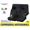 Autokit Coprisedili per Panda 141 A foderine vintage sedile auto nero cotone fodere