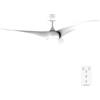 Cecotec Ventilatore da Soffitto con Luce EnergySilence Aero 5295 White. 40 W, Diametro 137 cm, Lampada a LED, Telecomando, 6 Velocità, Timer Fino a 8 Ore, 3 Pale, Estate/Inverno