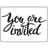 Vaessen Creative Cartella per Goffratura You Are Invited 14,6 x 10,7 cm - Cartella per Embossing per Biglietti, Scrapbooking, Journaling - Riutilizzabile, Risultati Precisi, Per Macchine da Taglio