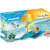 PLAYMOBIL Family Fun 70438, Barca a Vela, Galleggiante, dai 4 Anni