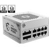 MSI Alimentatore MSI MAG A850GL PCIE5 WHITE - 850 Watt, modulare, ATX 3.0, PCIe5.0, Certificazione 80 PLUS Gold, Bianco