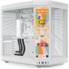 Hyte Y70 Touch infinite Snow White - Panoramic LCD Tuoch Mid-Tower ATX Bianco
