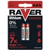 RAVER Blister di 2 batterie al litio RAVER FR3 (AAA)