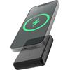 DCU TECNOLOGIC Batteria esterna senza fili magnetica compatibile con MagSafe, 10000 mAh, ricarica rapida 15 W, Power Delivery 20 W USB-C, per iPhone 12-17, AirPods e Funsde Magsafe