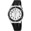 Calypso Orologio Bambino Analogico Gomma Nera - Movimento al Quarzo - Vetro Alta Resistenza - Impermeabile 10 ATM K6064/2 - Sweet Time