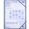 Raylu Paper - Cartella classificatrice con anelli (fumo, 40 custodie)