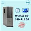 Dell PC DESKTOP DELL 7010 SFF INTEL I7 RAM 16GB SSD 512GB WIN 11 PRO RICONDIZIONATO