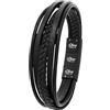 S.Oliver Da Uomo Gioielli - Bracciale In Leder E Acciaio Inossidabiledetails - Classico, Elegantee E Maschile - Perfetto Idea Regalo