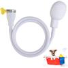 Clydewy Rubinetto singolo per vasca da bagno, attacco a pressione da 1,3 m, tubo in gomma per rubinetti, portatile, per animali domestici, doccia, capelli, doccia, doccia, per bagno, lavandino, cucina,
