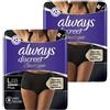 Confezione multipla pezzi Always Discreet Boutique Slip neri 2x8 St
