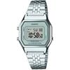 Casio Orologio Quarzo Unisex, misura cassa 28.00mm con quadrante LCD Digitale e cinturino Argento in Cinturino in metallo LA680WEA-7EF