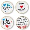 Bitossi Home Con Amore Set 4 Piattini Ø 17 Ti amo, Forever Always, Con Amore, Che bello Bitossi Home