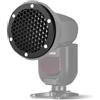 NEEWER Griglia a Nido d'Ape per Flash,Modificatore Luce Magnetico per Speedlite Compatibile con Godox V1/V1 PRO V850III/860II NEEWER NW620 NW700 NW760 Z880 Z760 Q120 Z3R,Senza Anelli Adattatori,CRS15