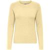 ONLY Onlrica Life L/S Pullover Knt Noos Maglione Lavorato a Maglia con Scollo Rotondo, Doppia Crema, XXL Donna
