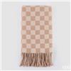 EDG Enzo De Gasperi Coperta a Scacchi 152 x 127 Cm Poliestere Bianco Rosa