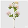 EDG Enzo De Gasperi Viburno Ramo x5 con Foglie Pianta Artificiale H 80 Cm D 10 Cm Rosa
