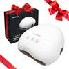 HuBDIC HubiCare - Massaggiatore portatile per le mani con compressione d'aria individuale delle dita, calore e compressione senza fili, 3 modalità, 3 intensità, 3 livelli di calore, regalo compatto