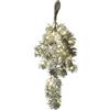 MASCAGNI CASA - Ramo Abete Innevato Natale H 50 cm c/ 40 Luci e Pigne Addobbi Natalizi