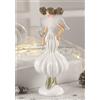 MASCAGNI CASA - Angelo Natale Decorazione Natalizia Bianco 21,5 cm Resina