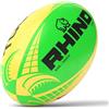 Rhino Touch - Palla da rugby, colore: Giallo fluo/Verde fluo
