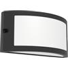 Eglo Applique esterna Poggiarello, lampada da parete in plastica antracite, luce decorativa con portalampada E14, IP54