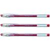 Pilot - Set di 3 penne gel G-1 punta fine 0,5mm traccia 0,3mm, colore: Rosso