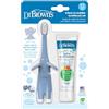 Dr. Brown's Infant-to-Toddler Toothbrush Set, 1.4 Ounce, Blue