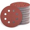 Gmozkrn Dischi abrasivi da 115 mm, grana 40/80/120/240, 80 pezzi di carta vetrata da 115 mm, dischi per levigatrice orbitale (8 fori)
