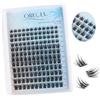 Oreola Ciglia Individuali Manga 144 Pezzi Ciglia a grappolo Ciglia Finte a Fascia Super Sottile, Ciglia Individuali a Coda di Pesce a Mano Larga 8-16 mm Estensioni Ciglia Fai da Te per Principianti