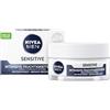 Nivea Men Sensitive - Crema idratante intensiva per il viso con 48 ore di umidità per pelli sensibili, cura del viso per alleviare le irritazioni della pelle (50 ml)