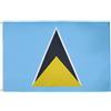 AZ FLAG BANDIERA SANTA LUCIA 90x60cm - BANDIERA SANTALUCIANA 60 x 90 cm - AZ FLAG