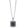 Mabina Gioielli - Collana Uomo - Collana con ciondolo ottagonale - 553483