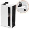C-Line Stufa A Pellet Slim Ventilata Bronte 5 - 4,9Kw : Colore - Bianco