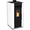 C-Line Stufa A Pellet Ad Aria Ventilata 6 KW Efesto : Colore - Bianco