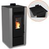 C-Line Stufa A Pellet Ad Aria Ventilata Efesto 9 - 8,10 kw : Colore - Antracite