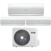 Ferroli Climatizzatore Trial Split Giada 9+9+9 con U.E. 2CP001RF-27-3 R32 Inverter Wi-Fi Classe A++