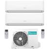 Hisense Climatizzatore Dual Split Hi Comfort 9+9 Inverter Wi-Fi R-32 A++ 2AMW42U4RGC