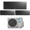 Daikin Climatizzatore Emura Trial 9+9+9 Wi-Fi Inverter A+++ con Unità Esterna 68-3 Nero