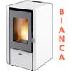 Kalor Stufa a Pellet Ventilata in Acciaio Petit 7 Kw Varie Colorazioni : Colore - Bianco