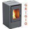 Kalor Stufa a Pellet Ventilata in Acciaio Petit 7 Kw Varie Colorazioni : Colore - Grigio