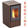 Kalor Stufa a Pellet Ventilata in Acciaio Petit 7 Kw Varie Colorazioni : Colore - Ruggine
