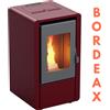 Kalor Stufa a Pellet Ventilata in Acciaio Petit 7 Kw Varie Colorazioni : Colore - Bordeaux