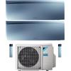 Daikin Climatizzatore Emura Dual 12+12 Wi-Fi Inverter A+++ con Unità Esterna 68-3 Silver