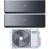 Hisense Climatizzatore Dual Split Energy Pro X 9+12 Inverter Wi-Fi R-32 2AMW42U4RGC : Colore - Nero