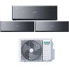 Hisense Climatizzatore Trial Split Energy Pro X 9+12+12 Inverter Wi-Fi R-32 3AMW72U4RJC : Colore - Nero